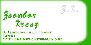 zsombor kresz business card